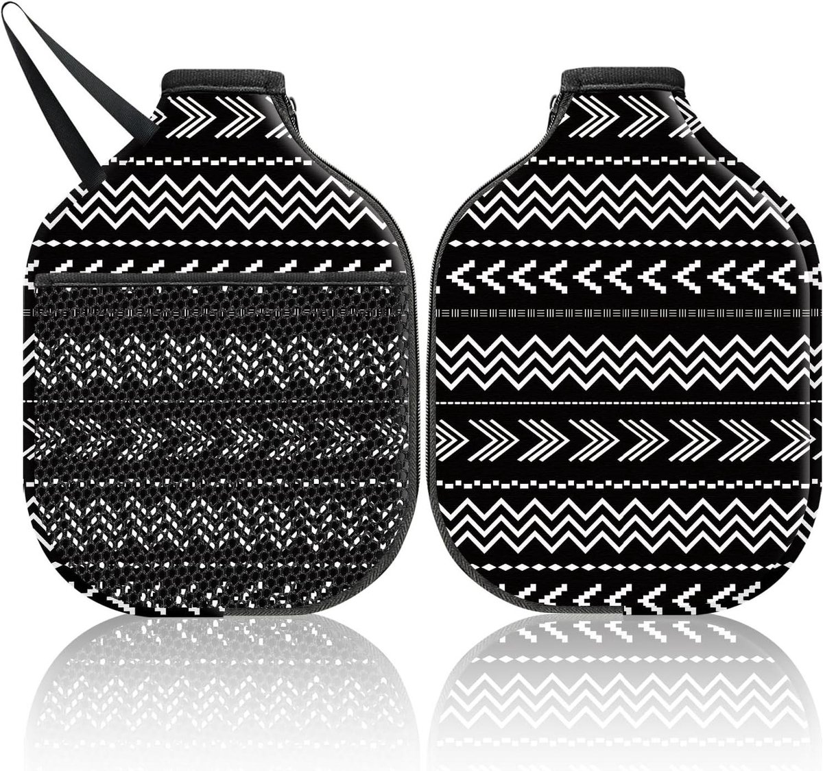 Pickleball Paddle Cover - Racket Tas - Racket Beschermen - Machinewasbaar Neopreen - 30 x 20 cm - Abstract Patroon