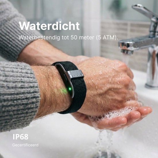 Kuno Band - Smartband - Smart Wearable - Health Tracker - Slaap Tracker - Hartslagmeter - SpO2 - Bloeddruk - Stressmeter - Stappenteller - Fitness Tracker - 50+ Sportmodi - Geen Abonnement - IP68 Waterdicht - Mannen en Vrouwen - Zilver