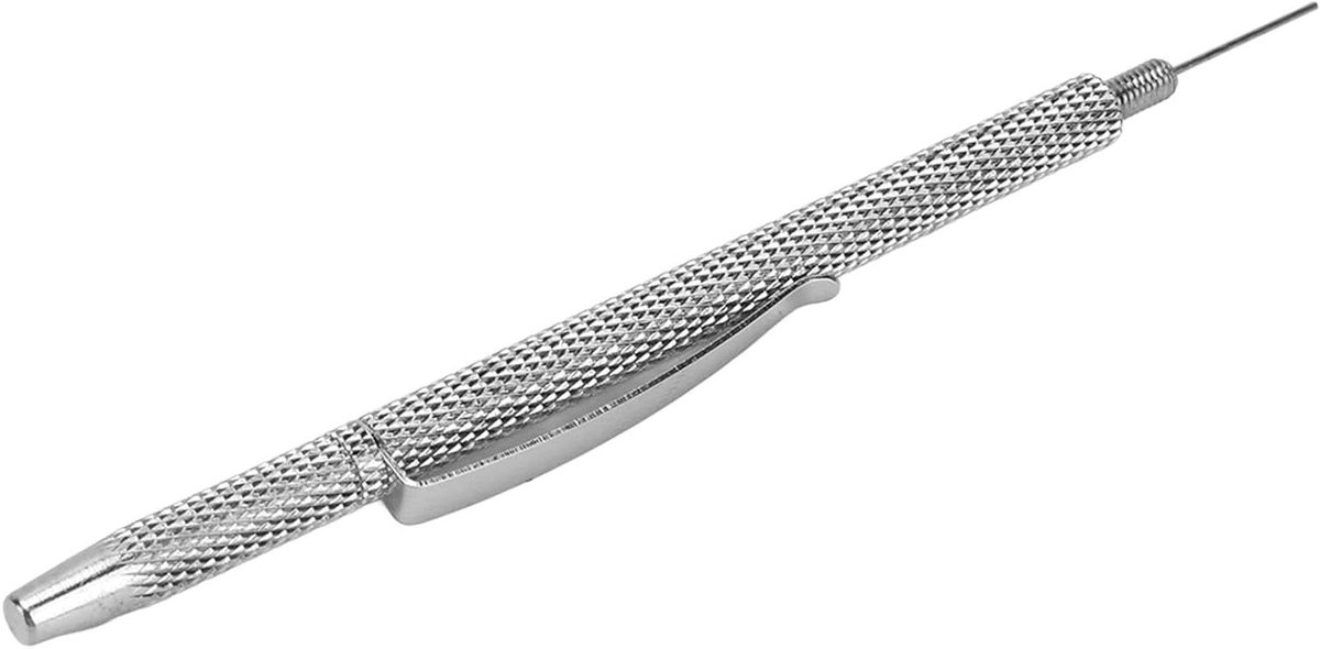 Ruitensproeier Afstelgereedschap - Sproeikop Naald - Verstoppingen Verwijderen - Gekarteld Ontwerp - 0.6 mm / 1.3 mm - Zilver