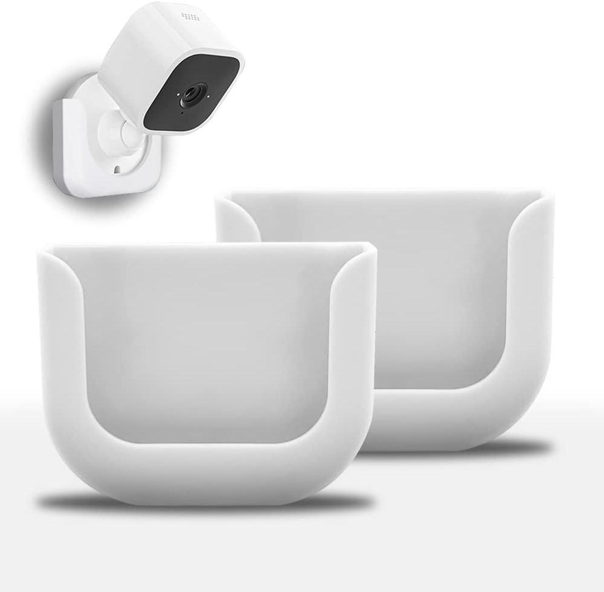 Camera Muurbeugel - Camera Bevestiging - Camera Installeren - Geen Boren Nodig - 2 Stuk - Wit