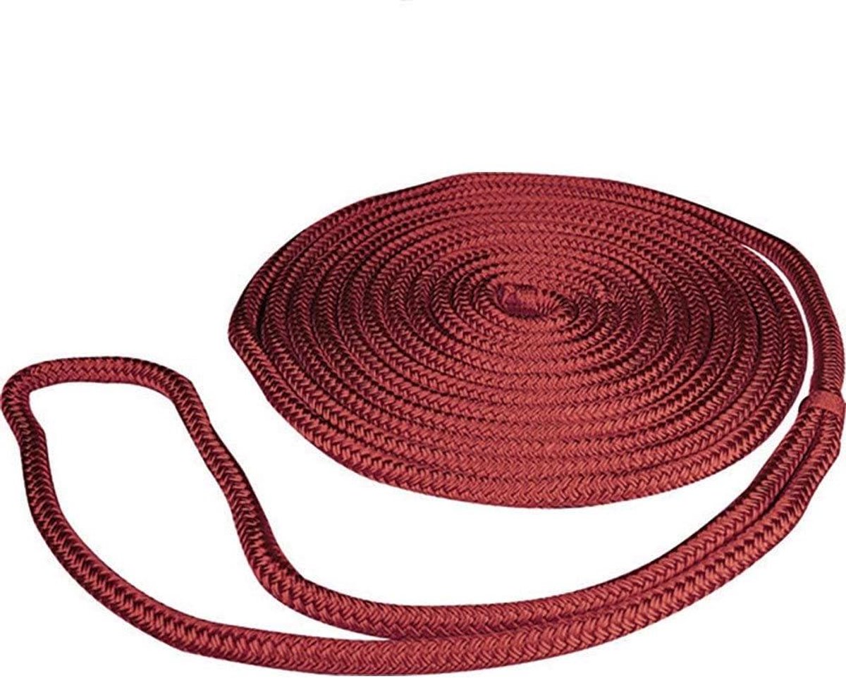 Dubbele Vlecht Nylon Doklijn - Meertouw Bootlijn - Schip Veilig Vastbinden - Voorgekrompen Hitte Gestabiliseerd - 3/8" x 20 voet