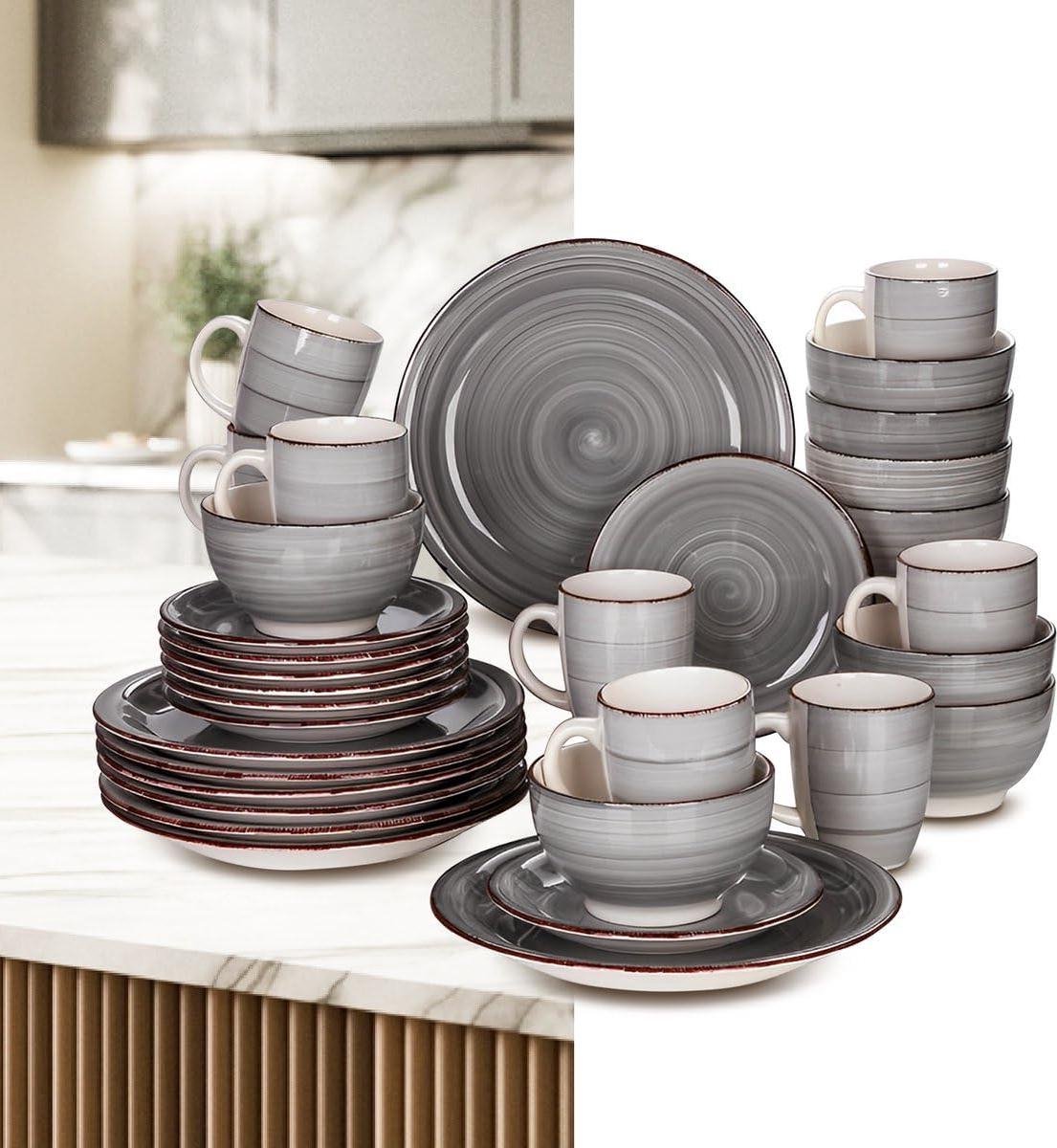 Serviesset 32-delig - Serviessets - Bordenset - Chique Bordenset - Porselein - eetservies