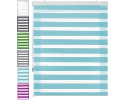 Verduisterende Jaloezieën - Rolgordijnen Privacy - Raamdecoratie - Warmte-isolerend - 100 x 150 cm - Blauw