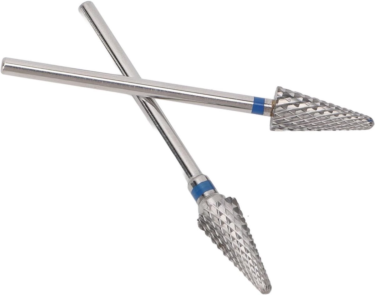 Set van 2 Professionele Cone Vijl Bits voor Elektrische Nagelboor - Perfect voor Manicure, Nagelvormgeving en Verwijdering van Nagels
