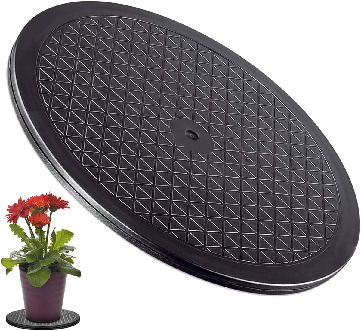 Ronde Draaitafel - Display Stand Swivel - Monitoren Draaien - Stalen Kogellagers - 25/30 cm - Zwart