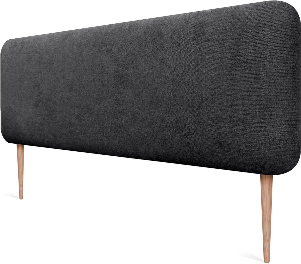Gestoffeerd Hoofdbord - Bed Hoofdbord - Slaapkamer Decoratie - Vlekwerende Stof - 140cm Breed - Zwart