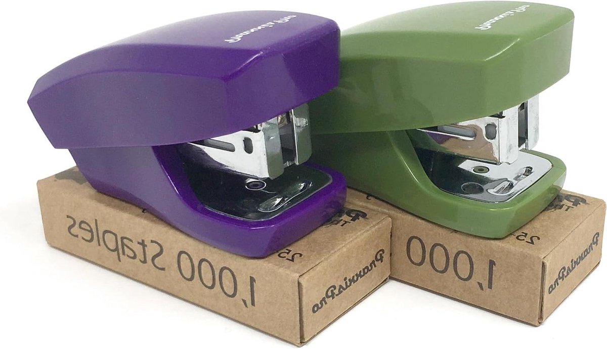 Mini Nietmachines - Kleine Nietmachine Set - Papier Snel Nieten - Niet tot 18 Vellen - Set van 2