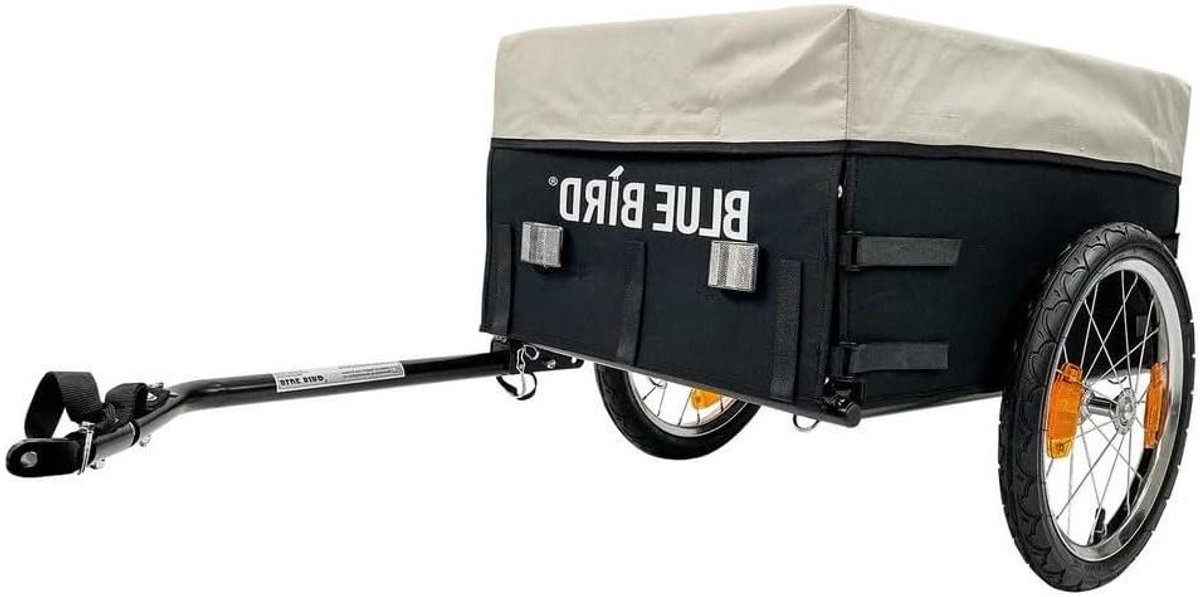 Lastenhanger - Fietskar Vrachttrailer - Goederen Vervoeren - Inklapbaar Frame - 61 x 45 x 33 cm - Zwart Grijs