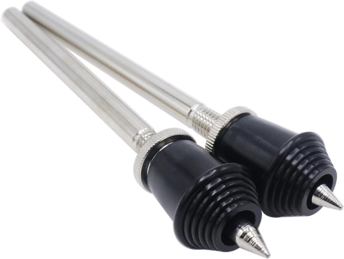 Bass Drum Sporen - Kick Drum Poten - Drum Stabiliseren - Antislip Rubberen Voetjes
