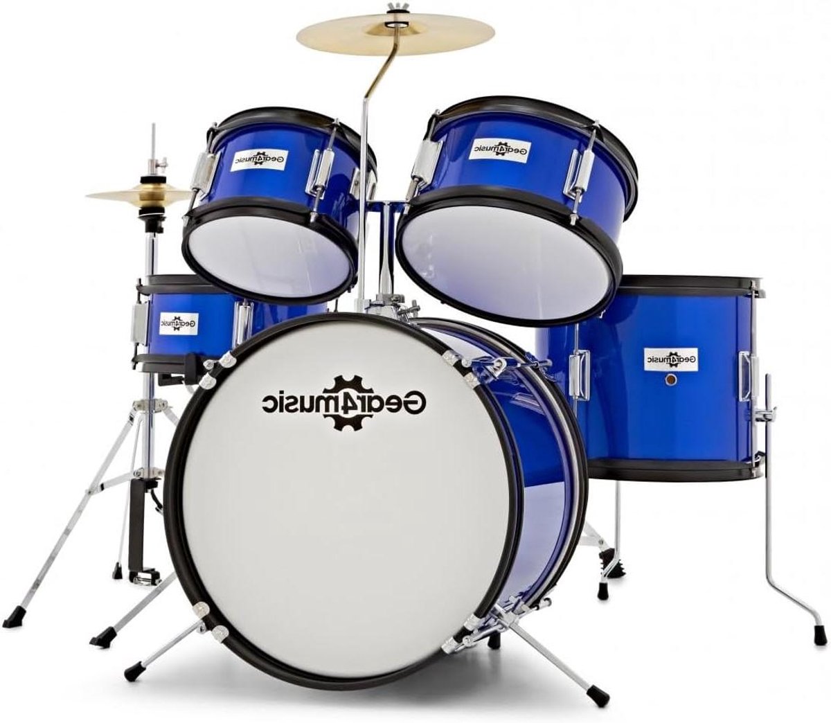 Kinderdrumstel - Junior Drumstel - Muziek Maken - 5-Delig - 61 x 48 x 52 cm - Blauw