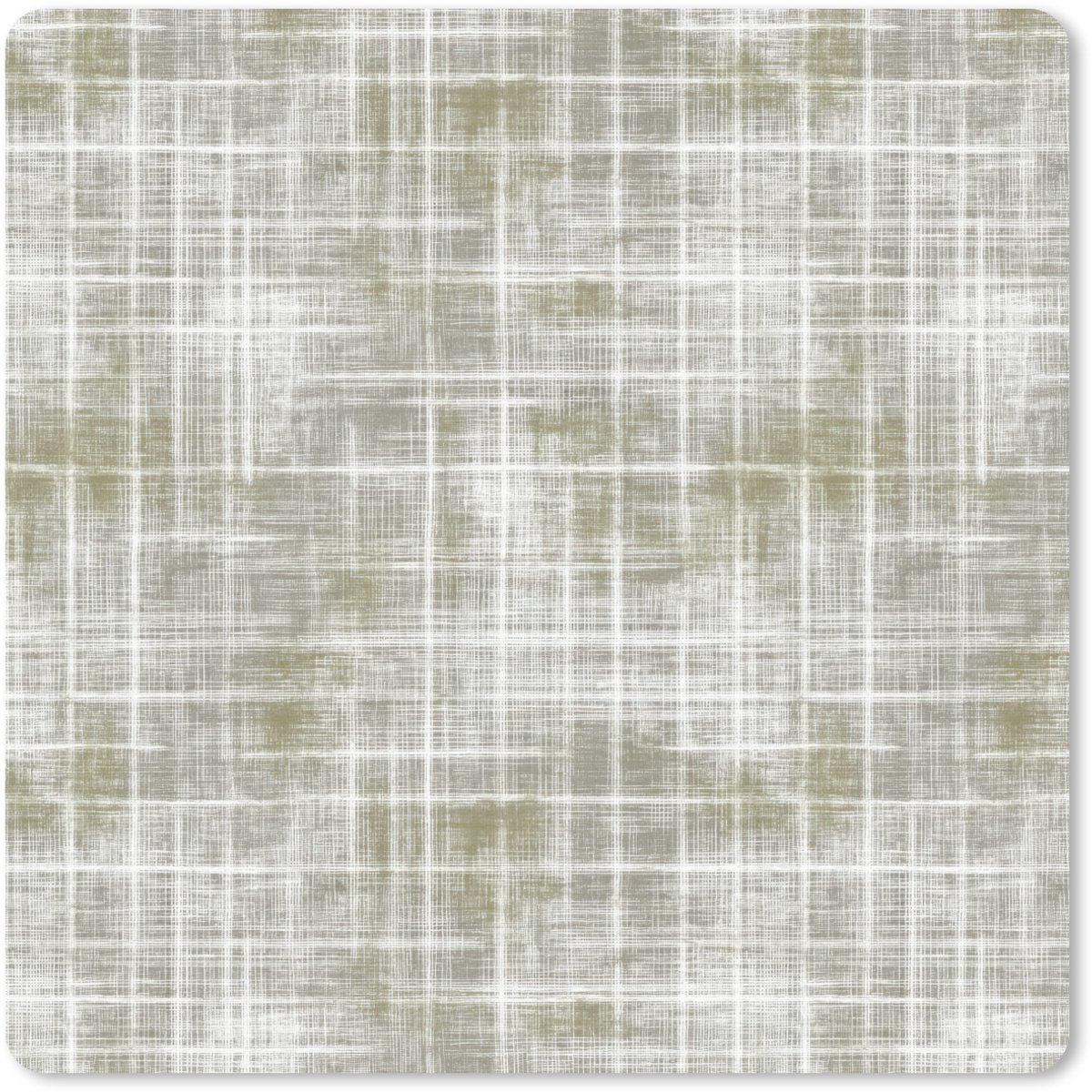 Muismat 30x30 cm - Mousepad Linnen - Patroon - Groen - Muismatten