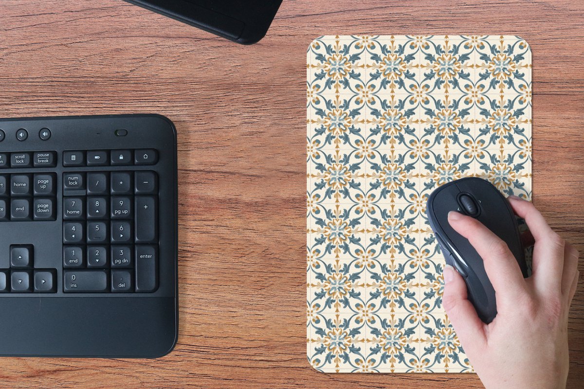 Muismat 13x20 cm - Mousepad Patroon - Klassiek - Kleurrijk - Muismatten