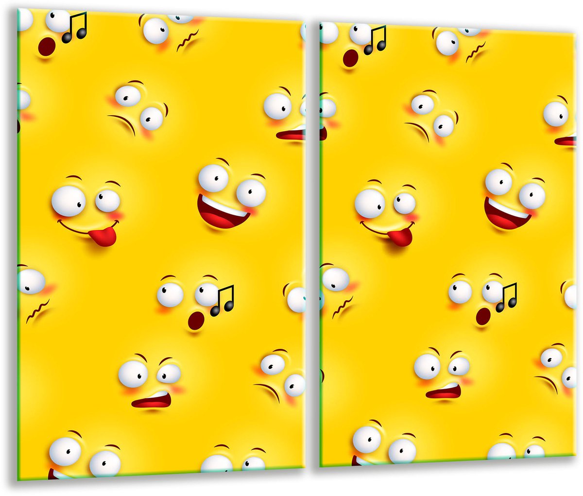 TMK ArtDeko Pop Art - Glazen Snijplank - 30x52 cm - Inductievriendelijk