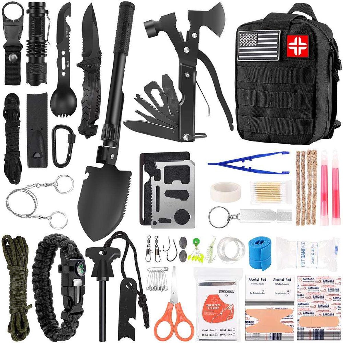 RezReady Survival & EHBO-kit 142-delig – Professioneel met Molle-tasje
