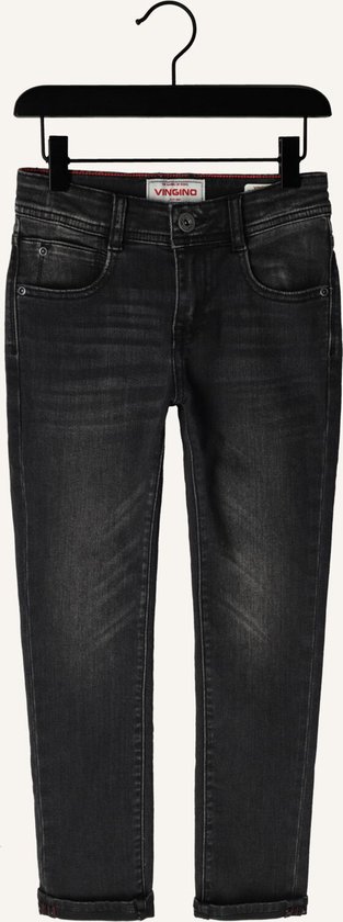 Vingino Apache Icon Jeans Garçons - Pantalon - Zwart - Taille 122