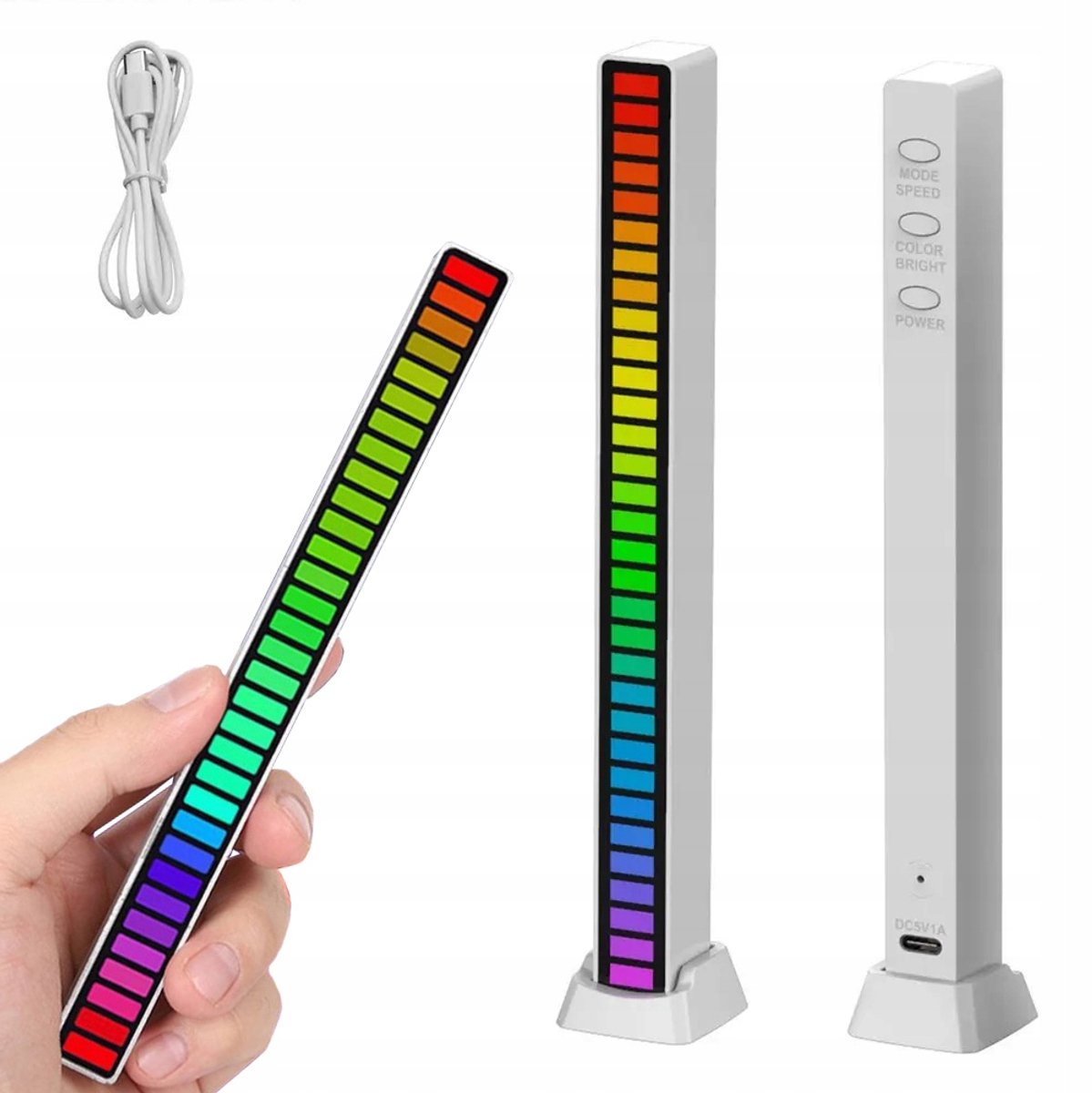 Led Strip Licht - RGB - Muziek - Sound - Control - HANBAR - Wit
