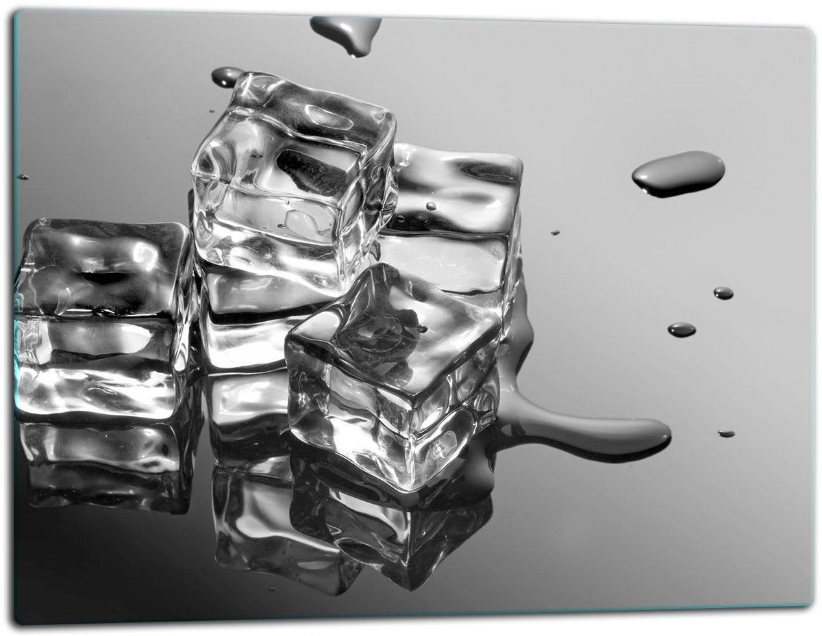 TMK ArtDeko - Serie Glasplaat - 52x40 - Ronde Hoeken - Zwart
