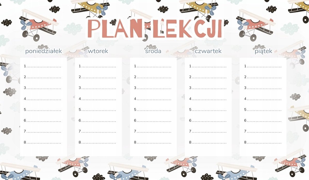 Wallvy - Magnetische Lesplan - 30x17.5cm - Personaliseerbaar - Beschrijfbaar