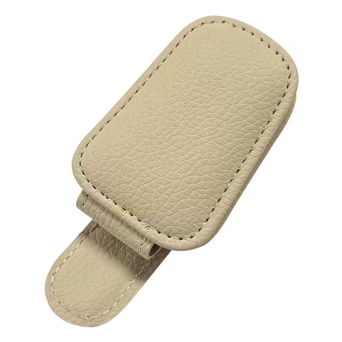 Casemania Zonnebrilhouder voor auto - Beige - Zonneklep - Zonneklephouder - Brilhouder - Leesbril Houder - Clip voor auto - Zonneklep - Accessoires - Magnetische Brilhouder