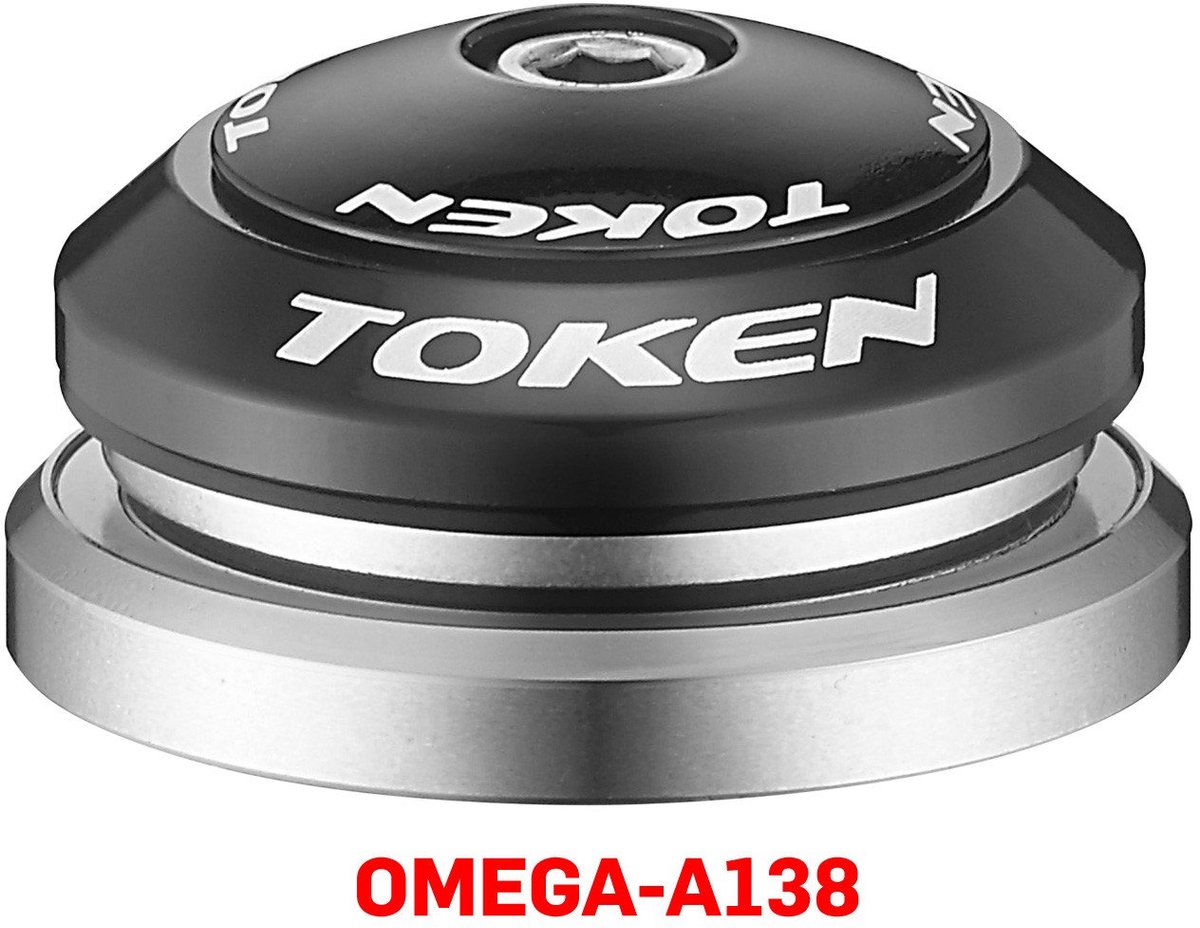 Token OMEGA Serie A - Geïntegreerde Stuurkop - 1-1/8" tot 1-3/8" - Premium Lagerringen