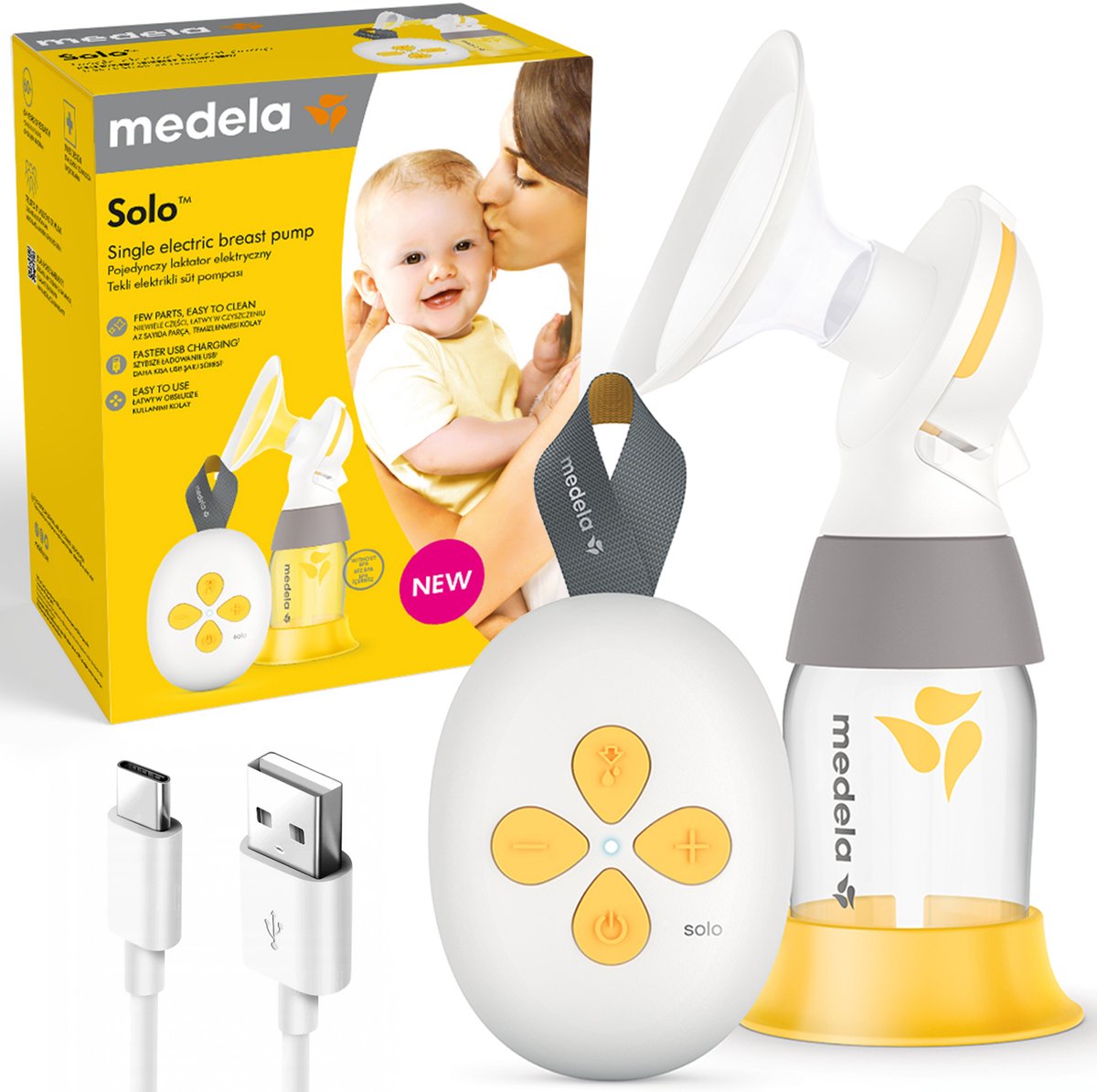 Medela Solo elektrische borstkolf met USB-C - Kolfapparaat