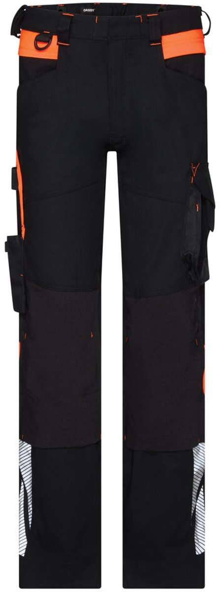 Werkbroek met stretch en kniezakken