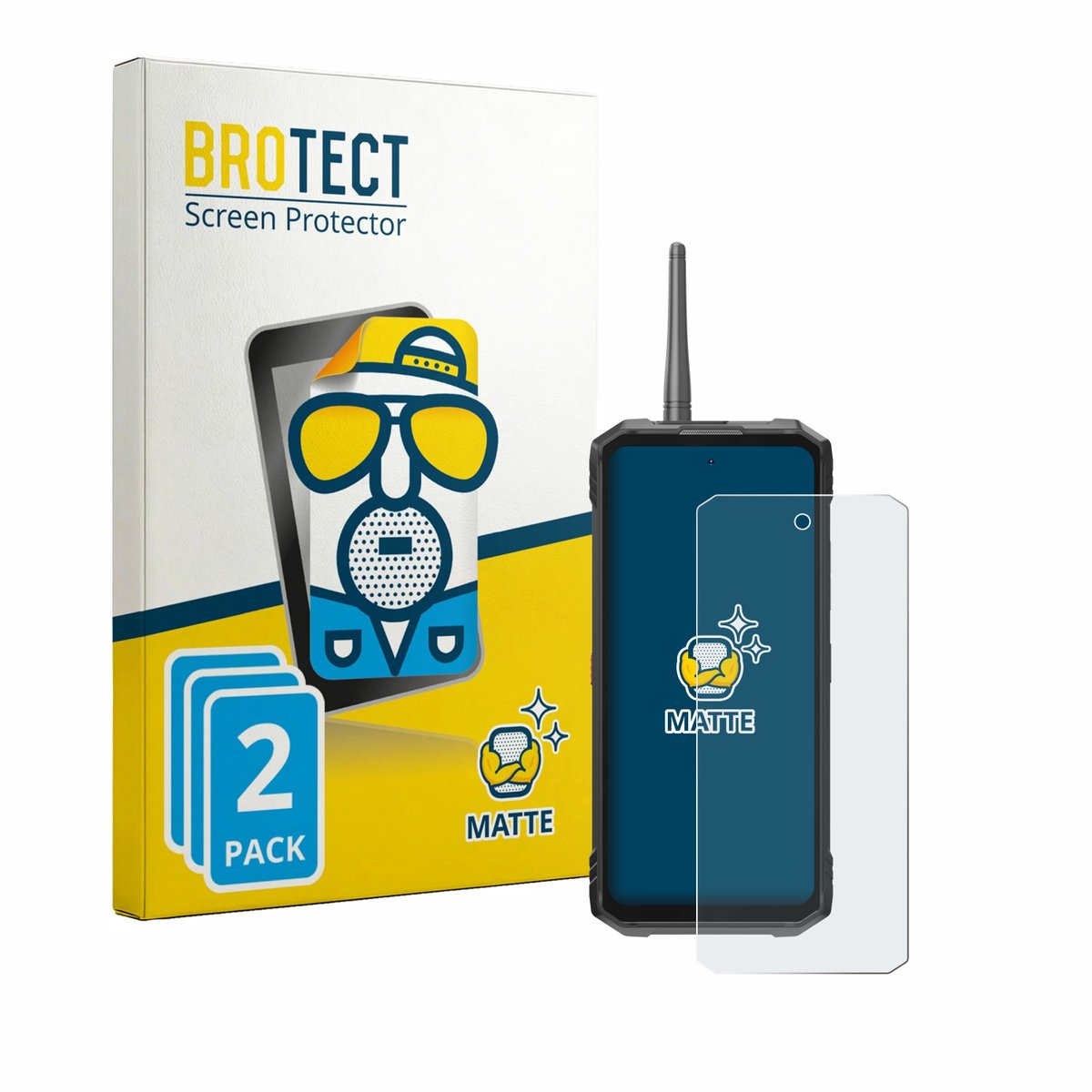 BROTECT - Screenprotector voor Hotwav Hyper 8 Ultra - Folie Beschermfolie matte 2 Stuks