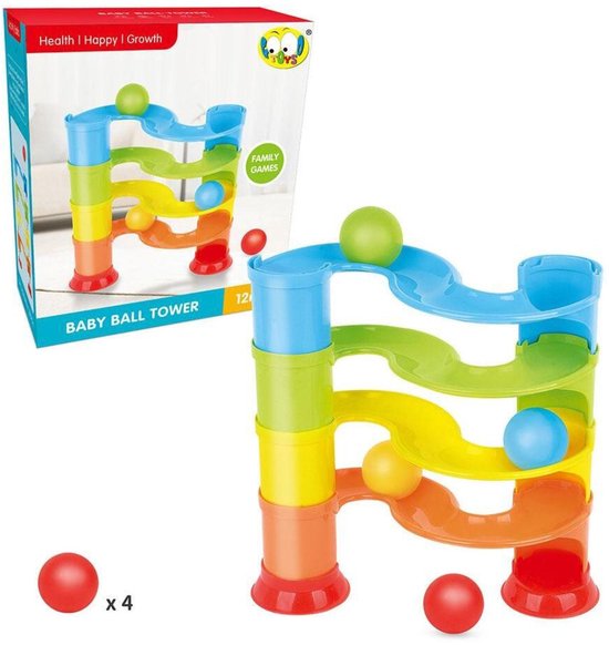 JollyToddler - Baby Knikkerbaan - Ballen Toren van Jollytoddler — afbeelding 2