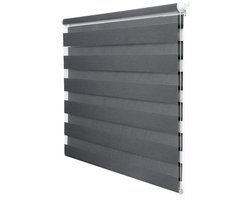 Jaloezieën - Raambekleding - Privacy en zonwering - Lichtregeling - 60 x 80 cm - Donkergrijs