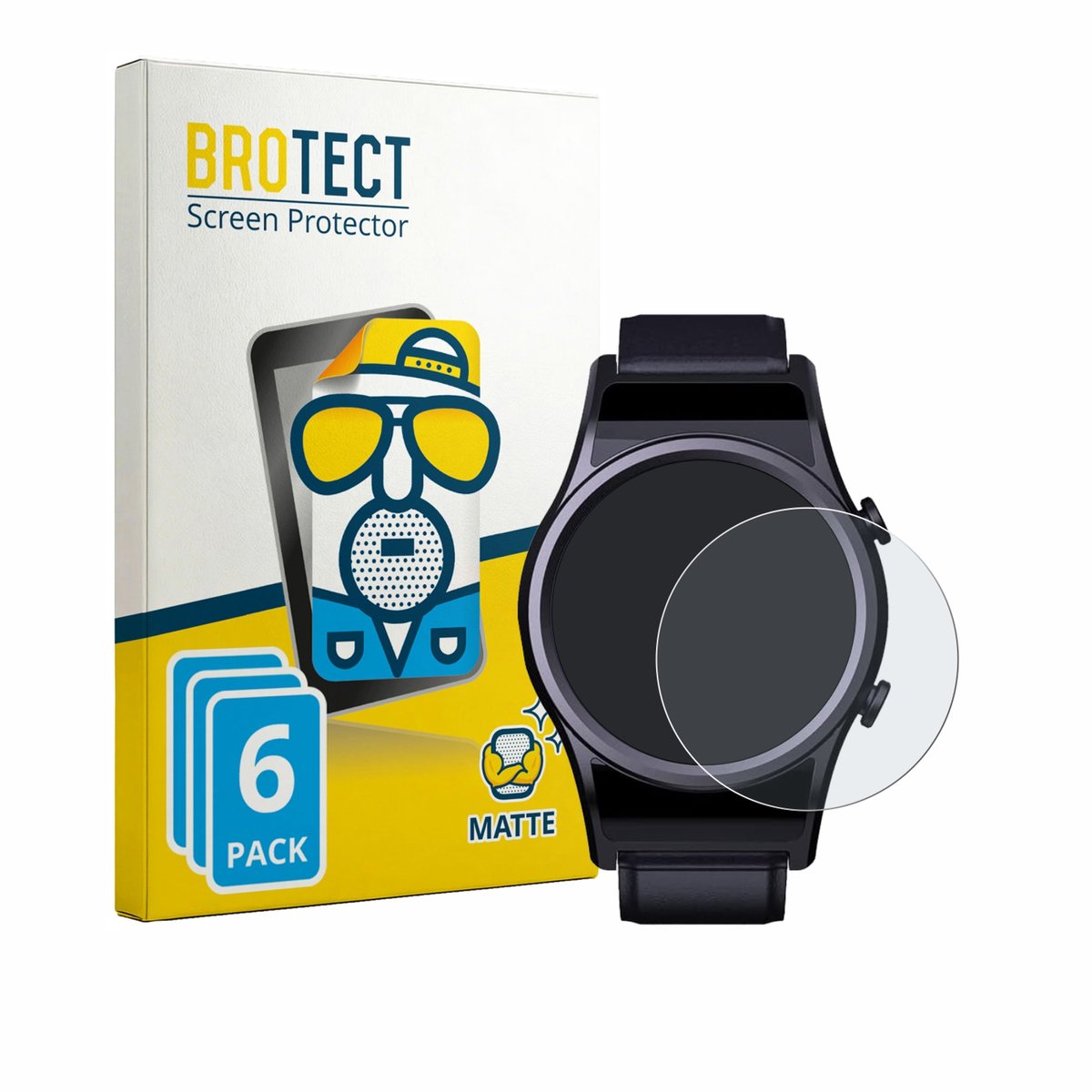 BROTECT - Screenprotector voor DigiKuber FSSB 1.3" - Folie Beschermfolie matte 6 Stuks