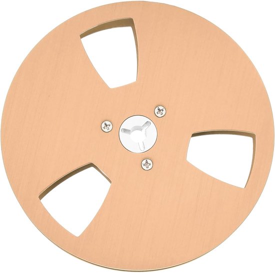 Lege Tapespoel - Spoel voor Bandrecorder - Geluidsopname Verbeteren - Luchtvaartaluminium Constructie - 5 Inch Diameter - Goud van Merkloos — afbeelding 5