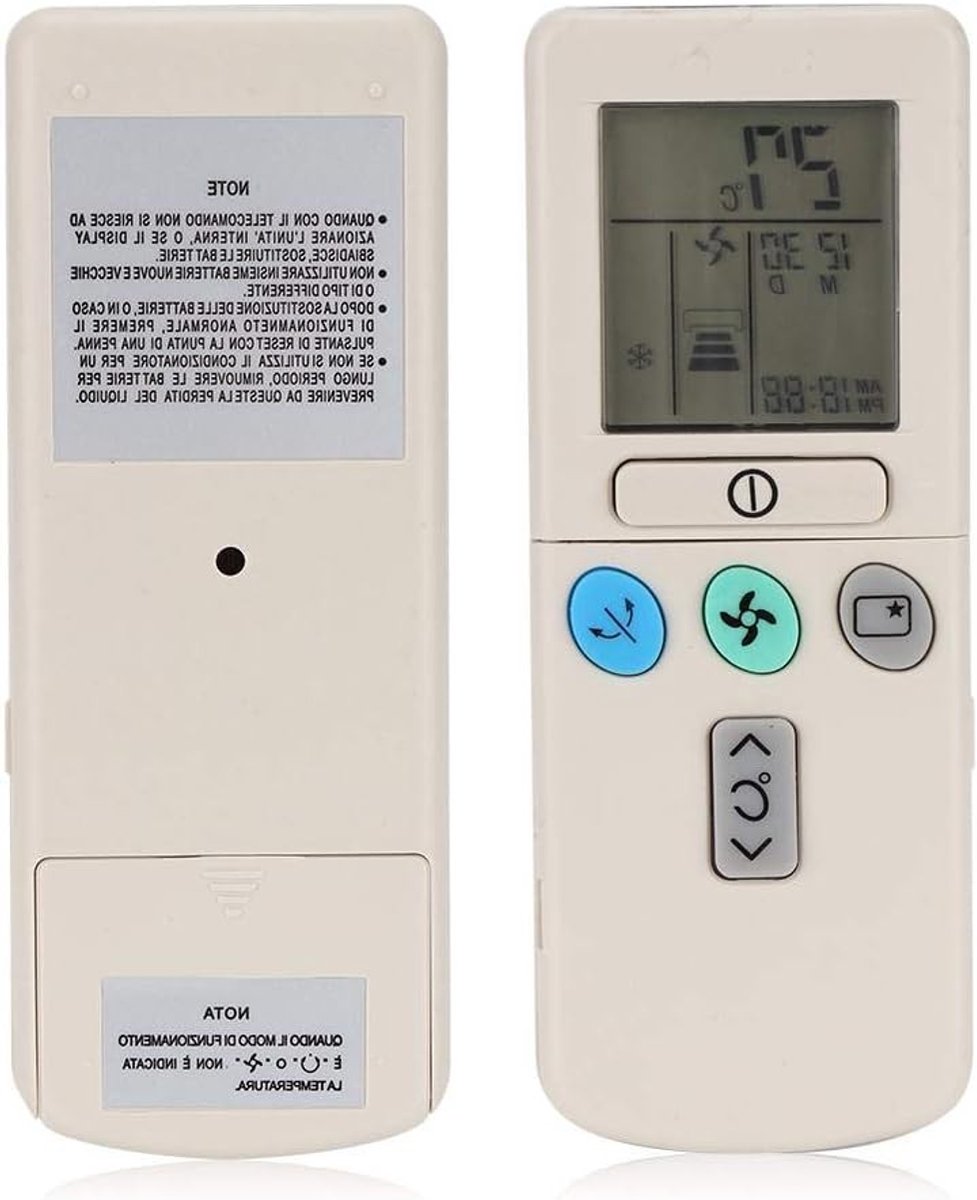 Vervangende afstandsbediening voor airconditioning - Compatibel met RAR-2A1, RAR-52P1, RAR-2SP1, RAR-3U4 en RAR-2P2 - Betrouwbaar en gebruiksvriendelijk