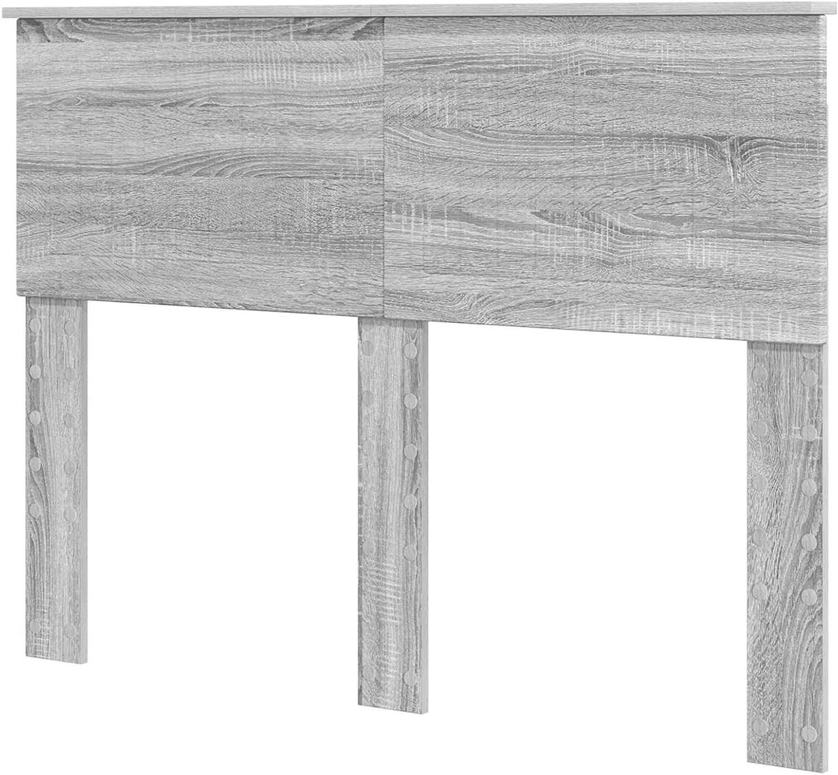 Hoofdbord - Bedkopstuk Hoofdeinde - Slaapkamer Decoratie - Minimalistisch Design - 123 x 7 x 100 cm - Grijs Sonoma