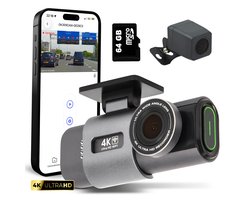 SecurLens Y PRO Dashcam 4K – Dual Voor & Achtercamera – D...
