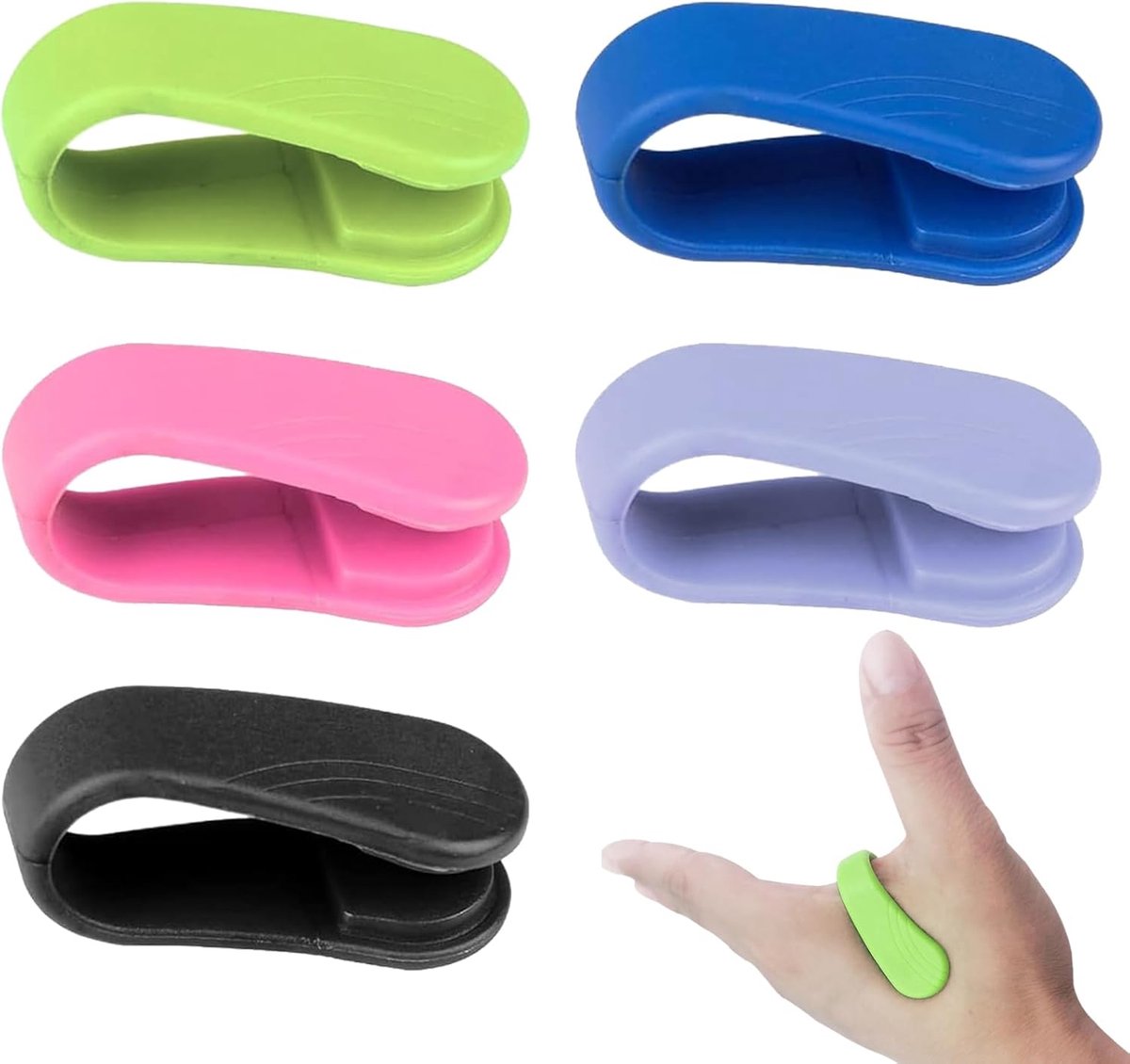 Pack van 5 acupressuurclips - wellness - ontspanning