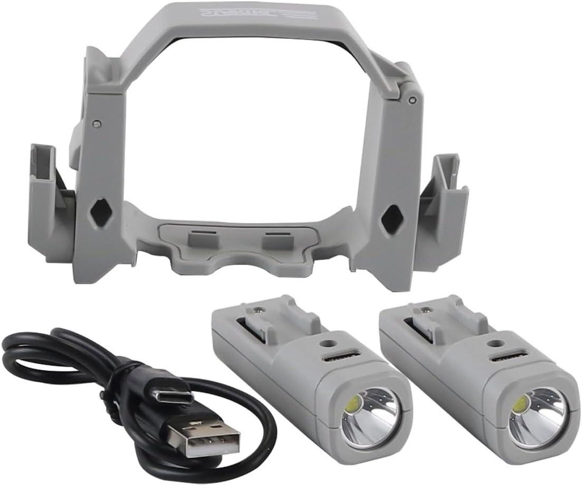 Drone Zoeklicht - Nachtlamp Drone - Nachtvlucht Verlichting - 360 Graden Rotatie - 52 g - Zwart