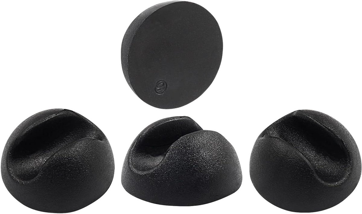 Haarspeld Beenbeschermers - Meubelvoetjes Stoeldopjes - Vloer Beschermen - Anti-slip Rubber - 4 stuks - Zwart