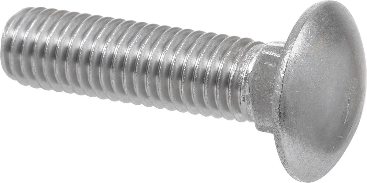 Transportbouten RVS - Draagbouten Vervoerbouten - Hout Bevestigen - Zelfsluitende Kop - 1/2 x 5-Inch - Zilver
