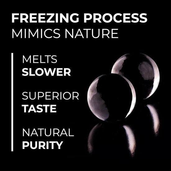 Crystal Clear Ice Globe Maker - 4 Large Clear Ice Balls for Cocktails, Drinks & Whisky - BPA Free Silicone Balls for Bulbs - Whisky Gifts for Men — afbeelding 4