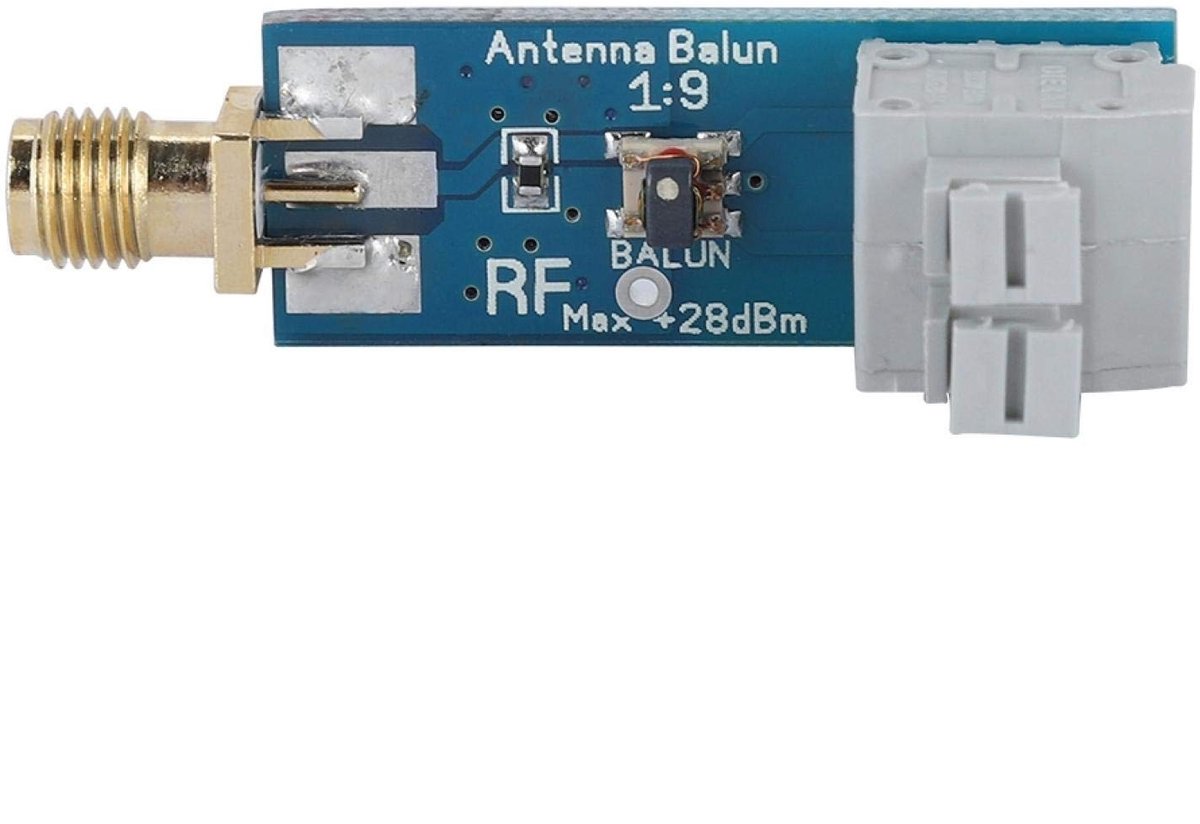 Golden crown - HF-antenne - 1:9 Volledig Gemonteerd - Compact Formaat - Lage Invoegverlies - SMA-uitgang - Ideaal voor Ham It Up - 45x18x18mm