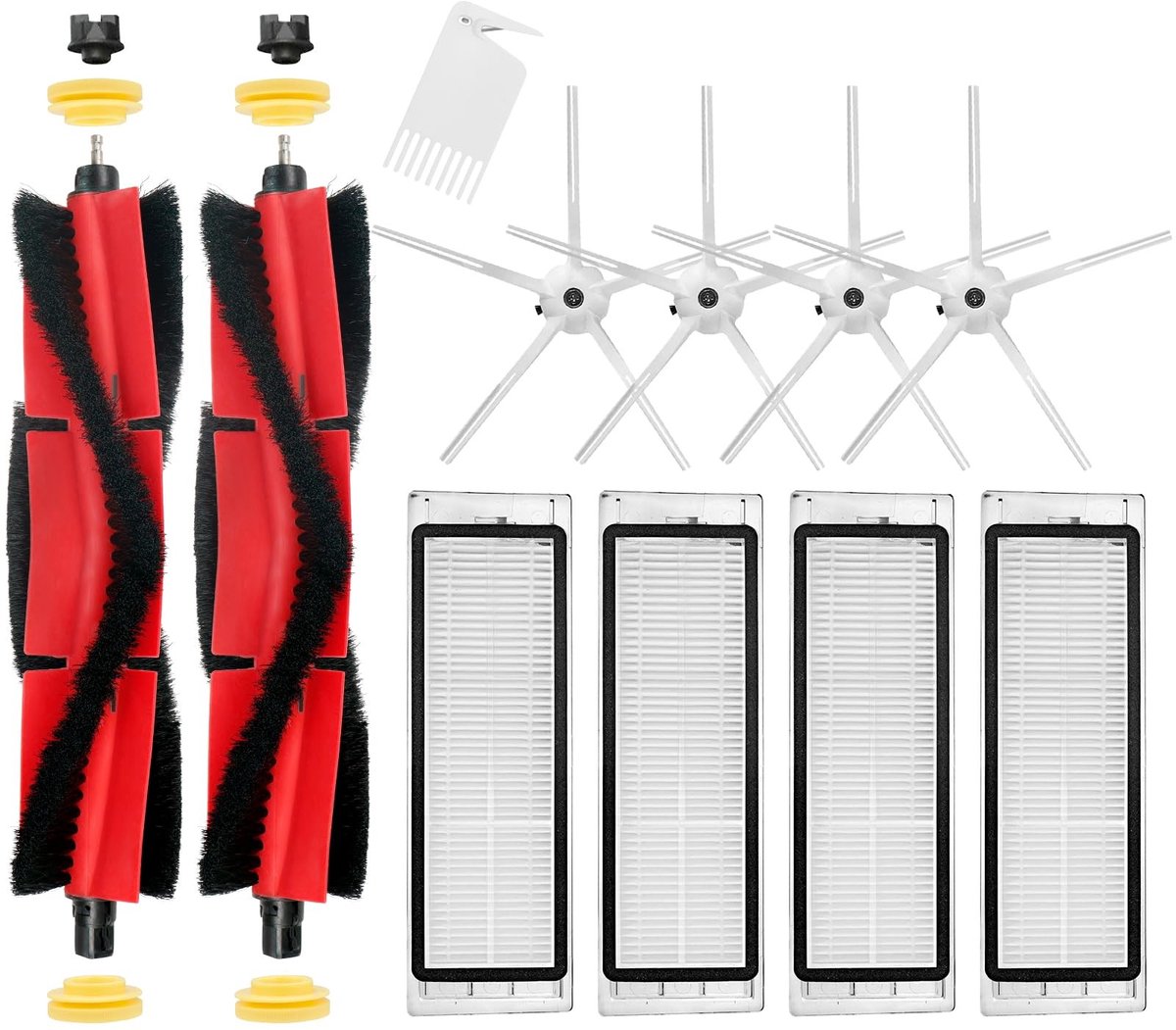Vt products - Onderdelen Stofzuiger - Accessoires voor Robotstofzuiger - Wit - Slijtagedelen voor Xiaomi - Hoogwaardige kwaliteit - Geschikt voor S5 M