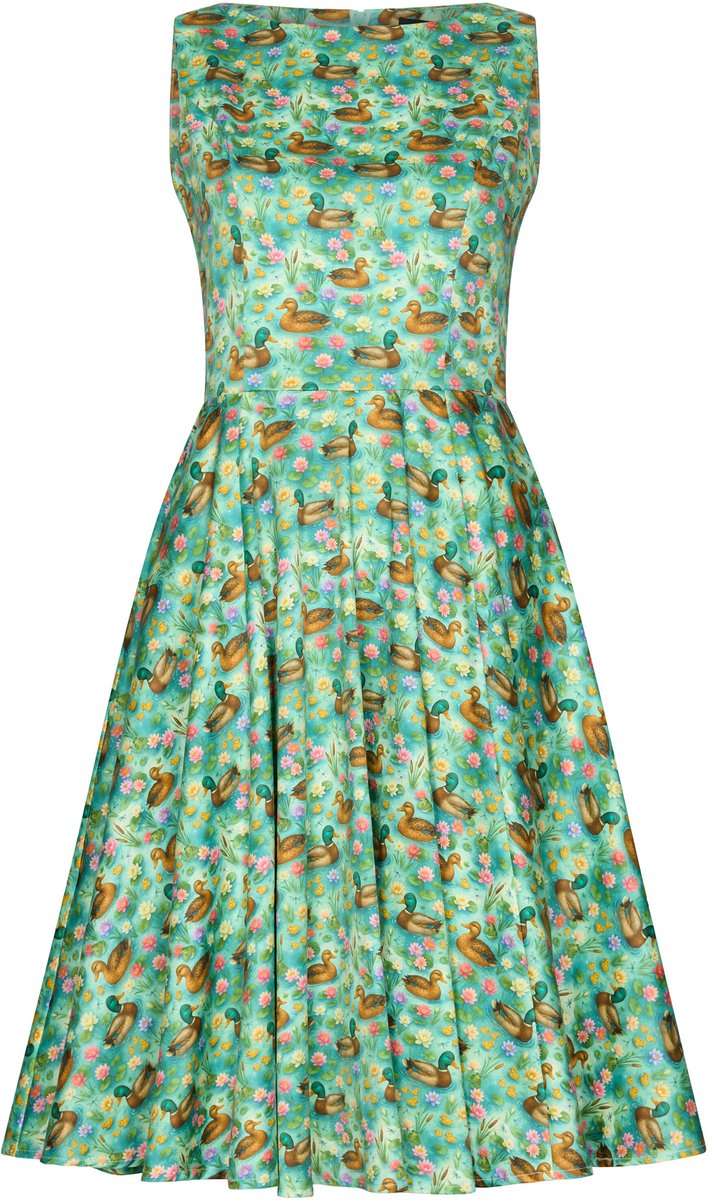 Succubus Clothing Audrey Talking Ducks 50's Swing Jurk