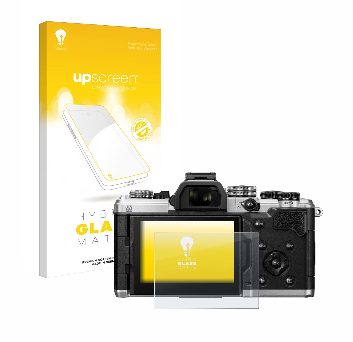 upscreen - Screenprotector voor OM System OM-3 - Folie Beschermfolie Beschermglas matte