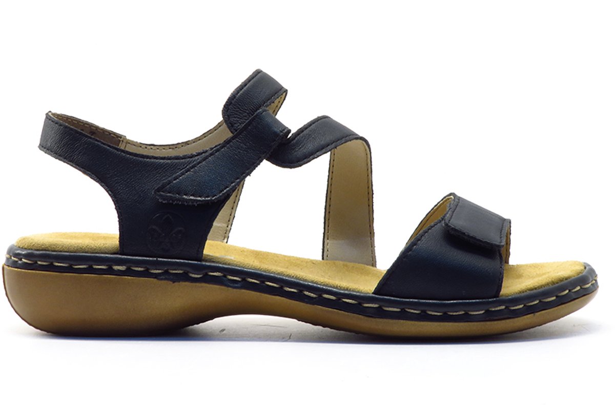 Rieker Sandaal 659C7-16 Zacht Voetbed Blauw
