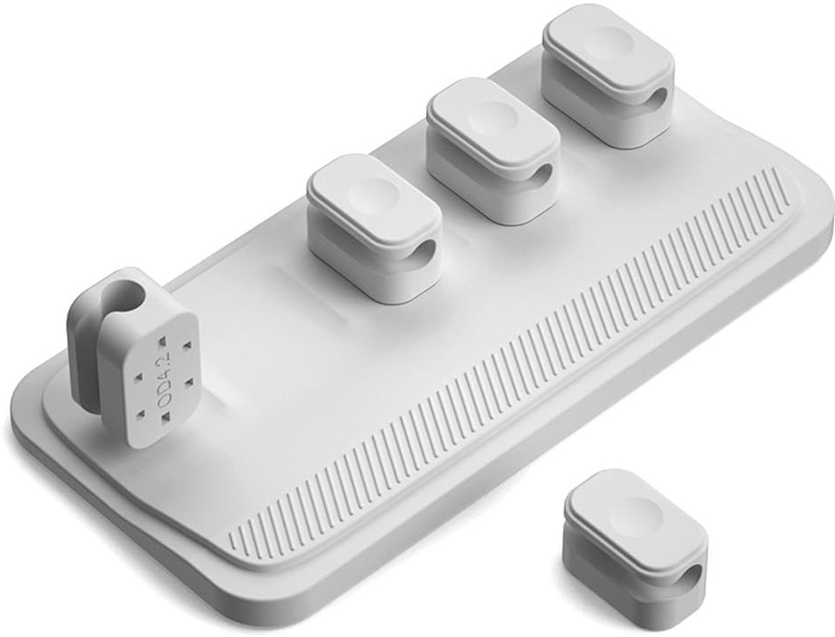 Jhubersproducts - Magnetic Cable Holder - Kabelorganizer - Compact formaat - Desk Organizer - Kabelbeheer - Voor thuis en kantoor - 5 x 5 cm