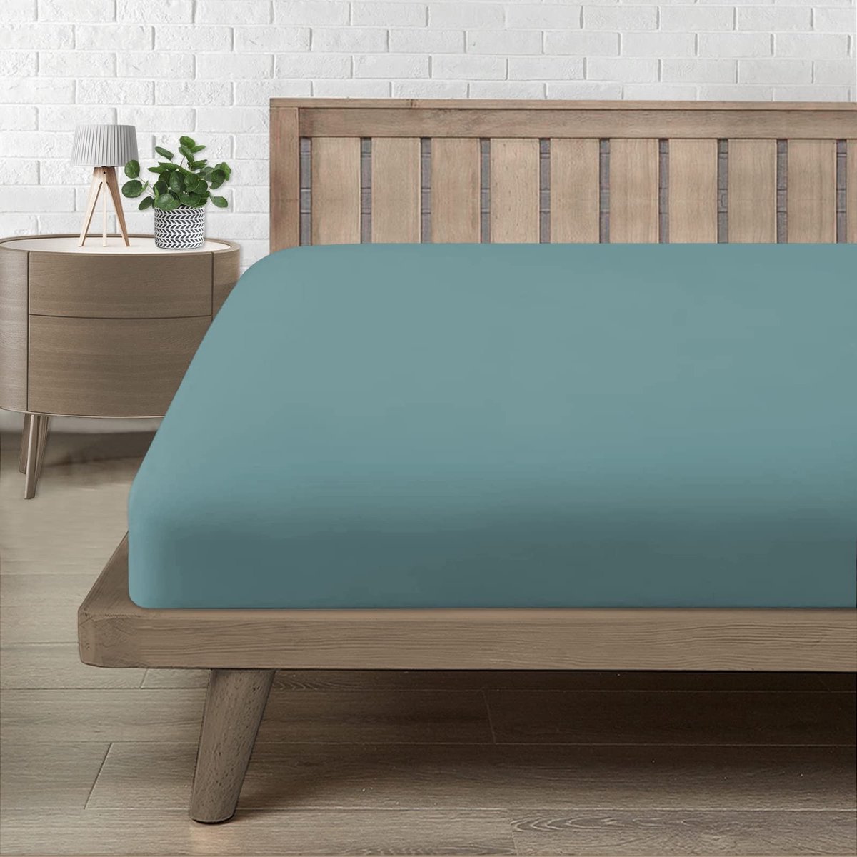 Livia home - Drap Housse - 120x190 - Ademend en Comfortabel - Groen - Matrashoes 1 Persoon - Geschikt voor eenpersoonsbed - Bonnet 30 cm