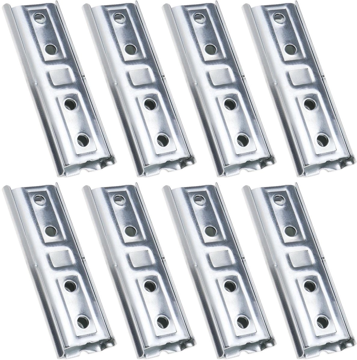 Livia home - Hoofdeindepaneel - Meubelconnector - Heavy Duty - Wit - Wandbevestigingsbeugels - 8 Paar - Geschikt voor Slaapbank - 120x42mm