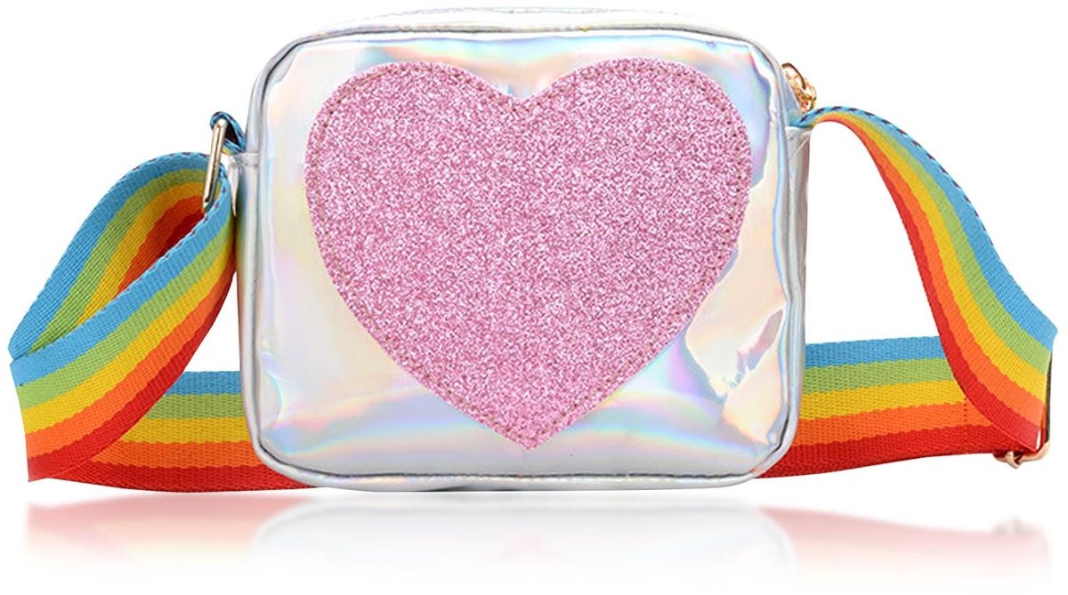 Livia home - Meisje schoudertas - Peutertas - Hoge kwaliteit - Regenboog schouderriem - Kinderen handtas - Geschikt voor school en reizen