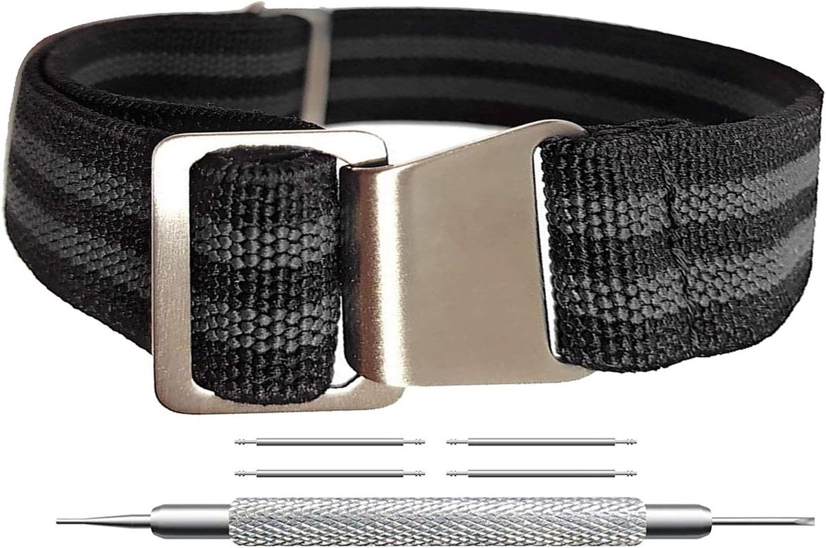 Parachute Special Elastische Nylon Horlogeband 22MM voor Galaxy Watch, Gear S3 en Huawei Watch GT 2 met Comfortabele Pasvorm en Duurzaam Ontwerp