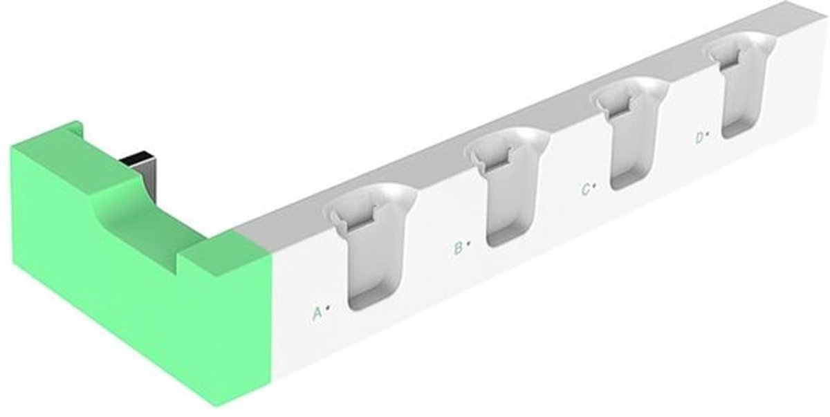 Oplaadstation Model X voor Switch Joycons - 4 in 1 Station met LED Indicator (Groen, Wit)
